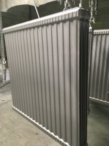 radiateur acier panneau RAL 9006